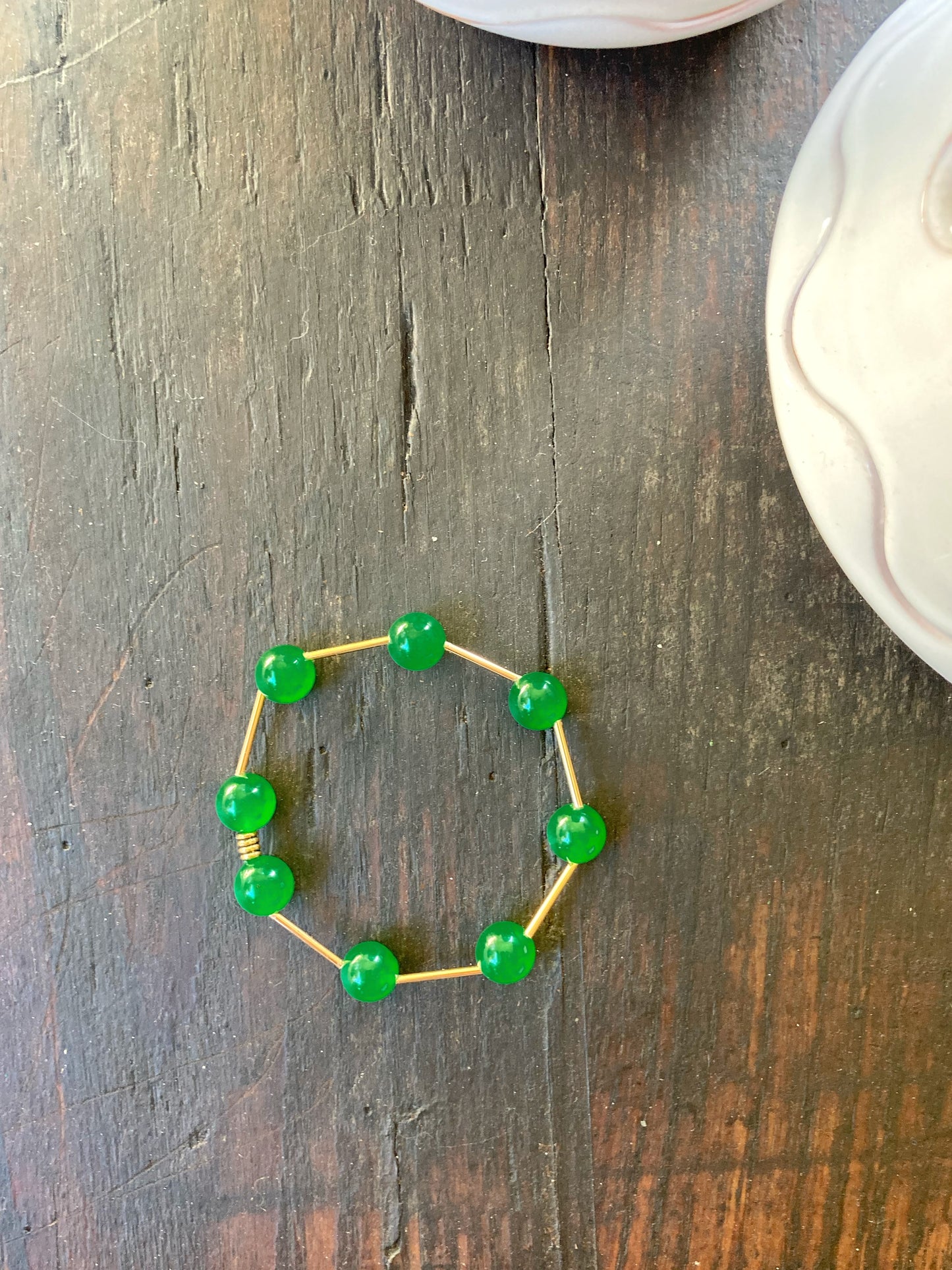 go GREEN, bracciale in agata verde da 10mm