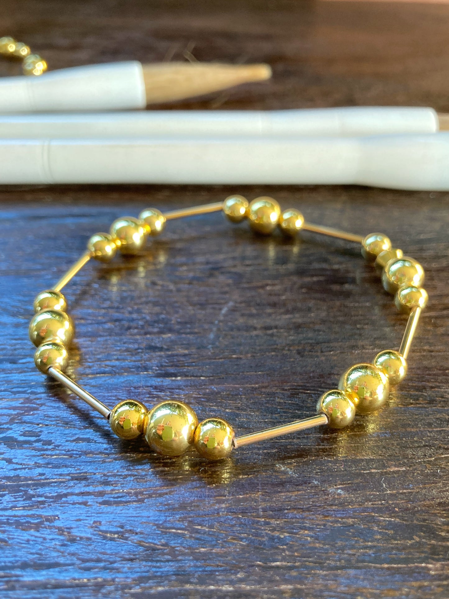 GOLD 1&ONE bracciale con ematite da 6 ed 8mm